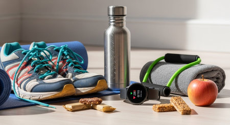 Fitness and Healthy Lifestyle Background.