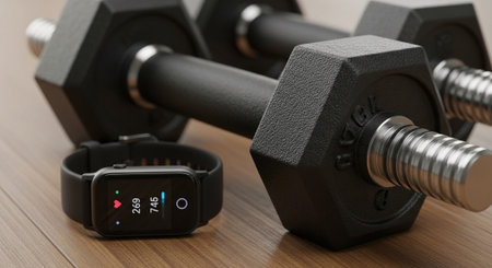 Fitness and Healthy Lifestyle Background.