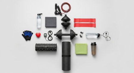Fitness and Healthy Lifestyle Background.