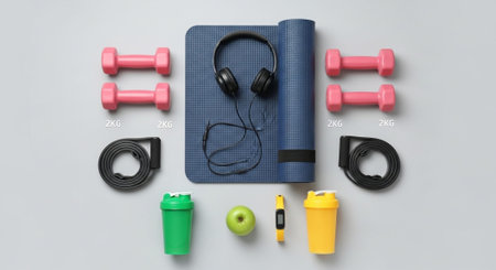 Fitness and Healthy Lifestyle Background.