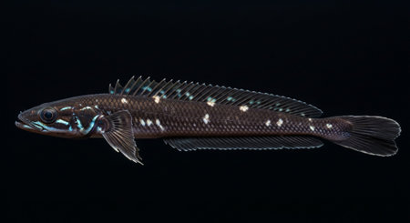 Underwater Marine Life with Tropical Fish in Blue Ocean.