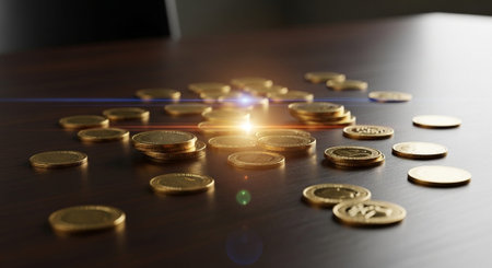 Finance and Money Management Concept Background.