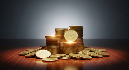 Finance and Money Management Concept Background.