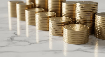Finance and Money Management Concept Background.