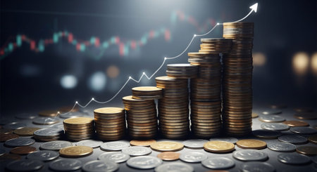 Finance and Money Management Concept Background.