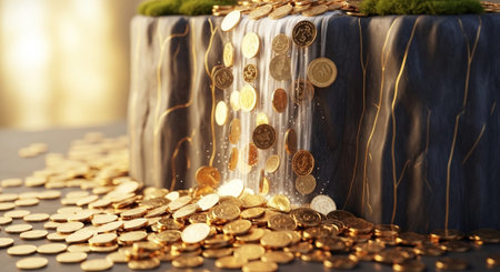 Finance and Money Management Concept Background.