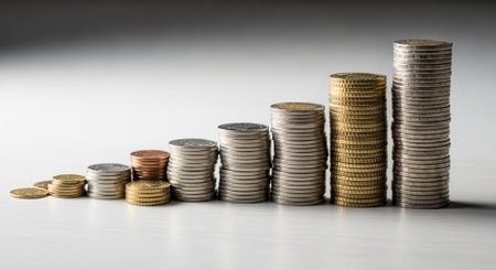 Finance and Money Management Concept Background.
