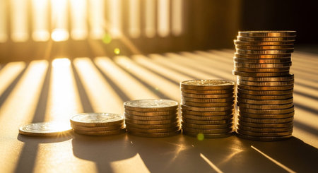 Finance and Money Management Concept Background.