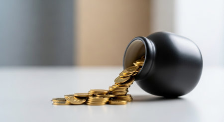 Finance and Money Management Concept Background.