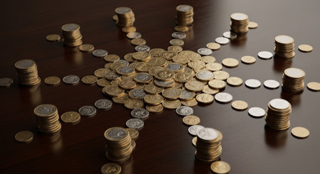 Finance and Money Management Concept Background.