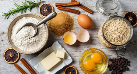 Natural Healthy Food Ingredients and Fresh Produce.