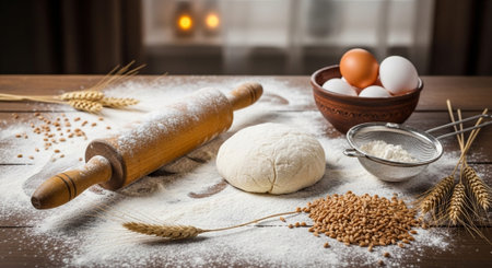 Natural Healthy Food Ingredients and Fresh Produce.