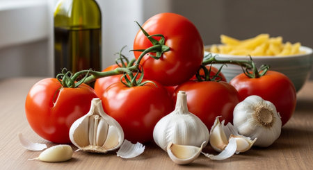 Natural Healthy Food Ingredients and Fresh Produce.