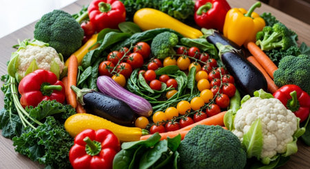 Natural Healthy Food Ingredients and Fresh Produce.
