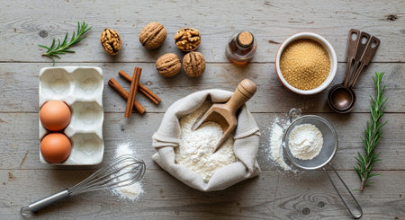 Natural Healthy Food Ingredients and Fresh Produce.