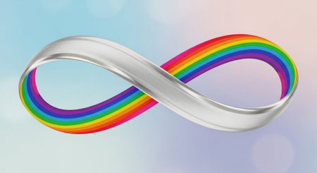 Romantic and Friendship Symbols with Abstract Light Background.