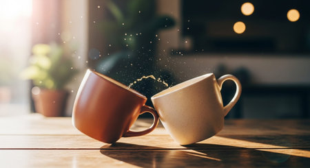 Romantic and Friendship Symbols with Abstract Light Background.の写真素材