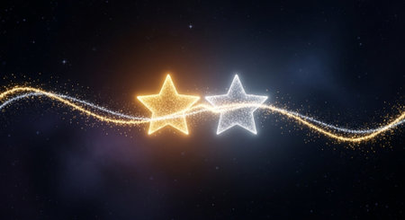 Romantic and Friendship Symbols with Abstract Light Background.