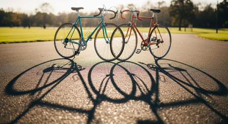 Romantic and Friendship Symbols with Abstract Light Background.の写真素材
