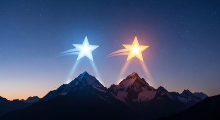 Romantic and Friendship Symbols with Abstract Light Background.