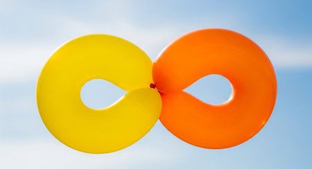 Romantic and Friendship Symbols with Abstract Light Background.