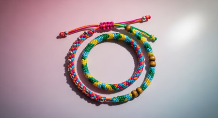 Romantic and Friendship Symbols with Abstract Light Background.