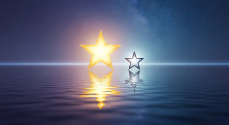 Romantic and Friendship Symbols with Abstract Light Background.