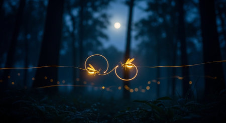 Romantic and Friendship Symbols with Abstract Light Background.