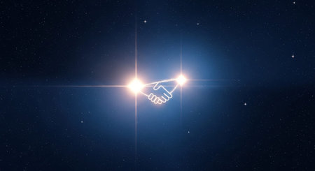 Romantic and Friendship Symbols with Abstract Light Background.