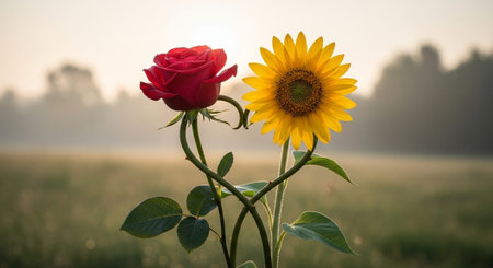 Romantic and Friendship Symbols with Abstract Light Background.の写真素材