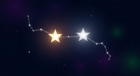 Romantic and Friendship Symbols with Abstract Light Background.