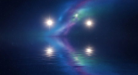 Romantic and Friendship Symbols with Abstract Light Background.