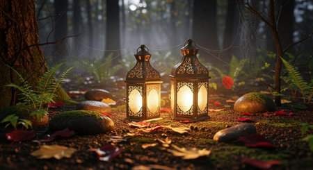 Romantic and Friendship Symbols with Abstract Light Background.