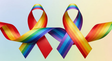 Romantic and Friendship Symbols with Abstract Light Background.の写真素材