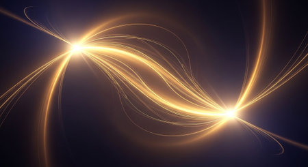 Romantic and Friendship Symbols with Abstract Light Background.