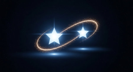 Romantic and Friendship Symbols with Abstract Light Background.