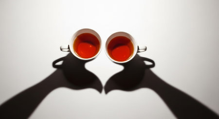 Romantic and Friendship Symbols with Abstract Light Background.の写真素材