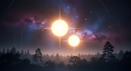 Romantic and Friendship Symbols with Abstract Light Background.