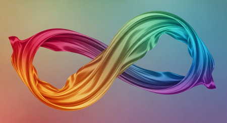 Romantic and Friendship Symbols with Abstract Light Background.
