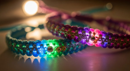 Romantic and Friendship Symbols with Abstract Light Background.の写真素材