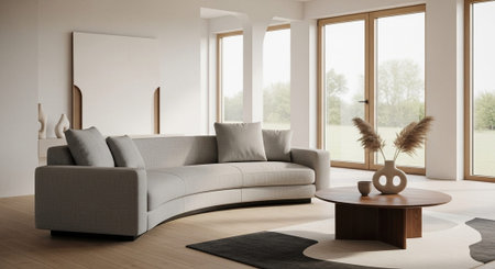 Modern Home Decor with Elegant Wooden Furniture.