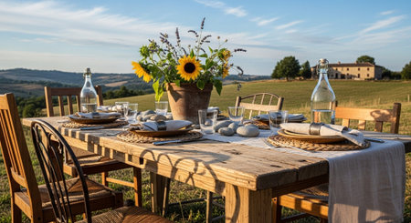 Modern Home Decor with Elegant Wooden Furniture.の写真素材