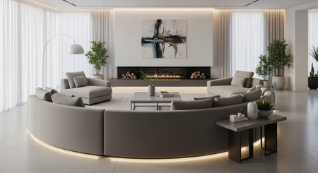 Modern Home Decor with Elegant Wooden Furniture.