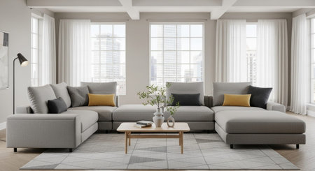 Modern Home Decor with Elegant Wooden Furniture.