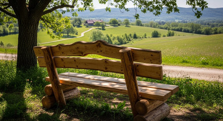 Modern Home Decor with Elegant Wooden Furniture.の写真素材