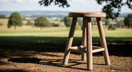 Modern Home Decor with Elegant Wooden Furniture.の写真素材