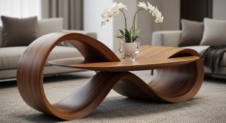 Modern Home Decor with Elegant Wooden Furniture.