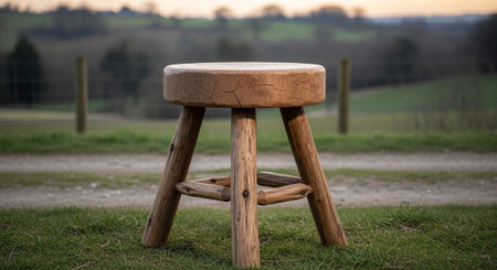 Modern Home Decor with Elegant Wooden Furniture.の写真素材