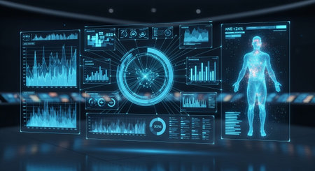 Modern Healthcare and Medical Technology Concept Background.