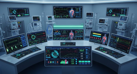 Modern Healthcare and Medical Technology Concept Background.